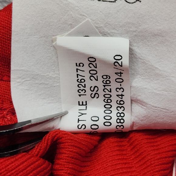 NEW Under Armour Pants Womens S Red White UA Knit Warm Up Team Zip Ankle Gym - Picture 12 of 16